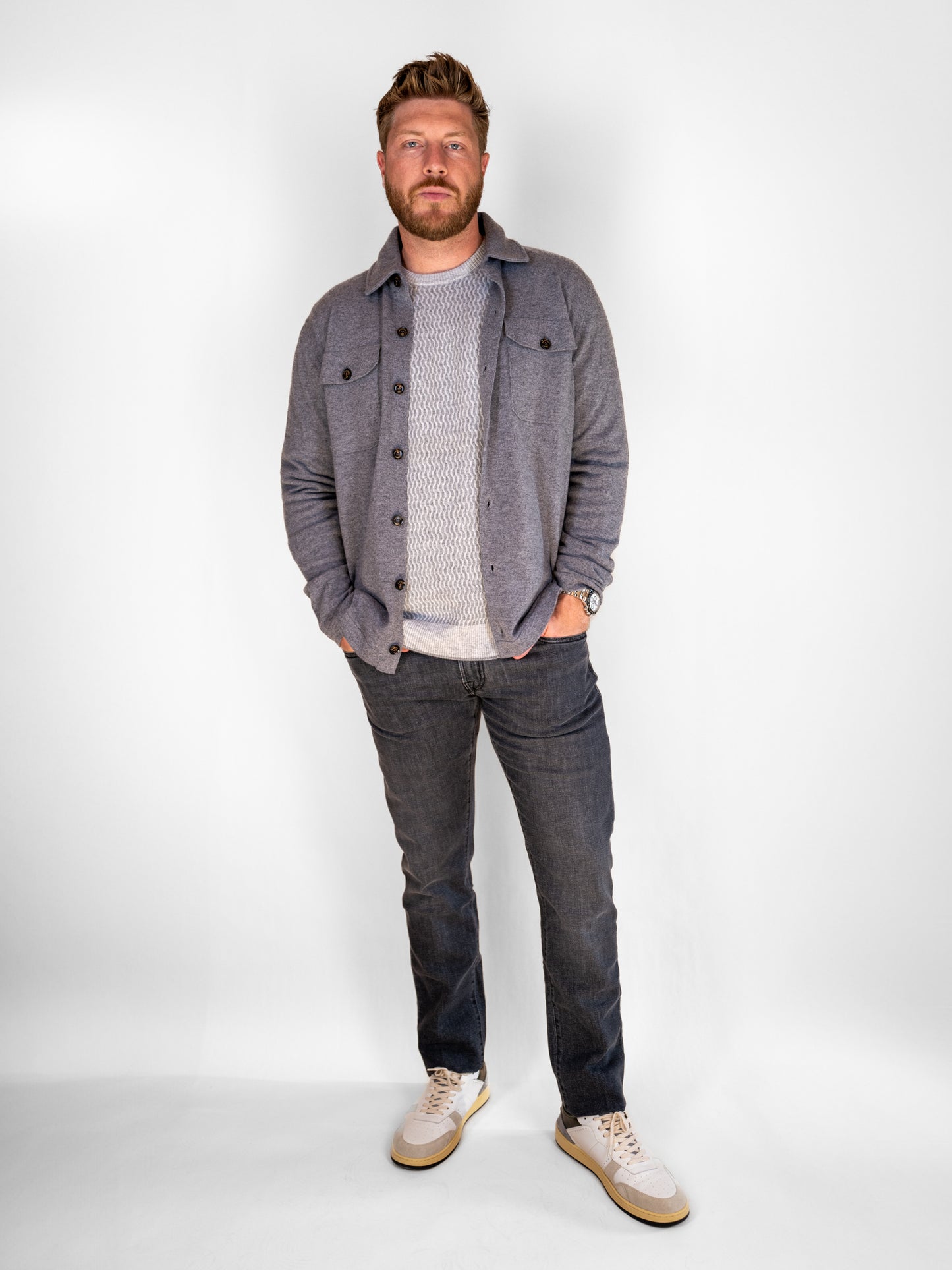 Cashmere Sweater Overshirt