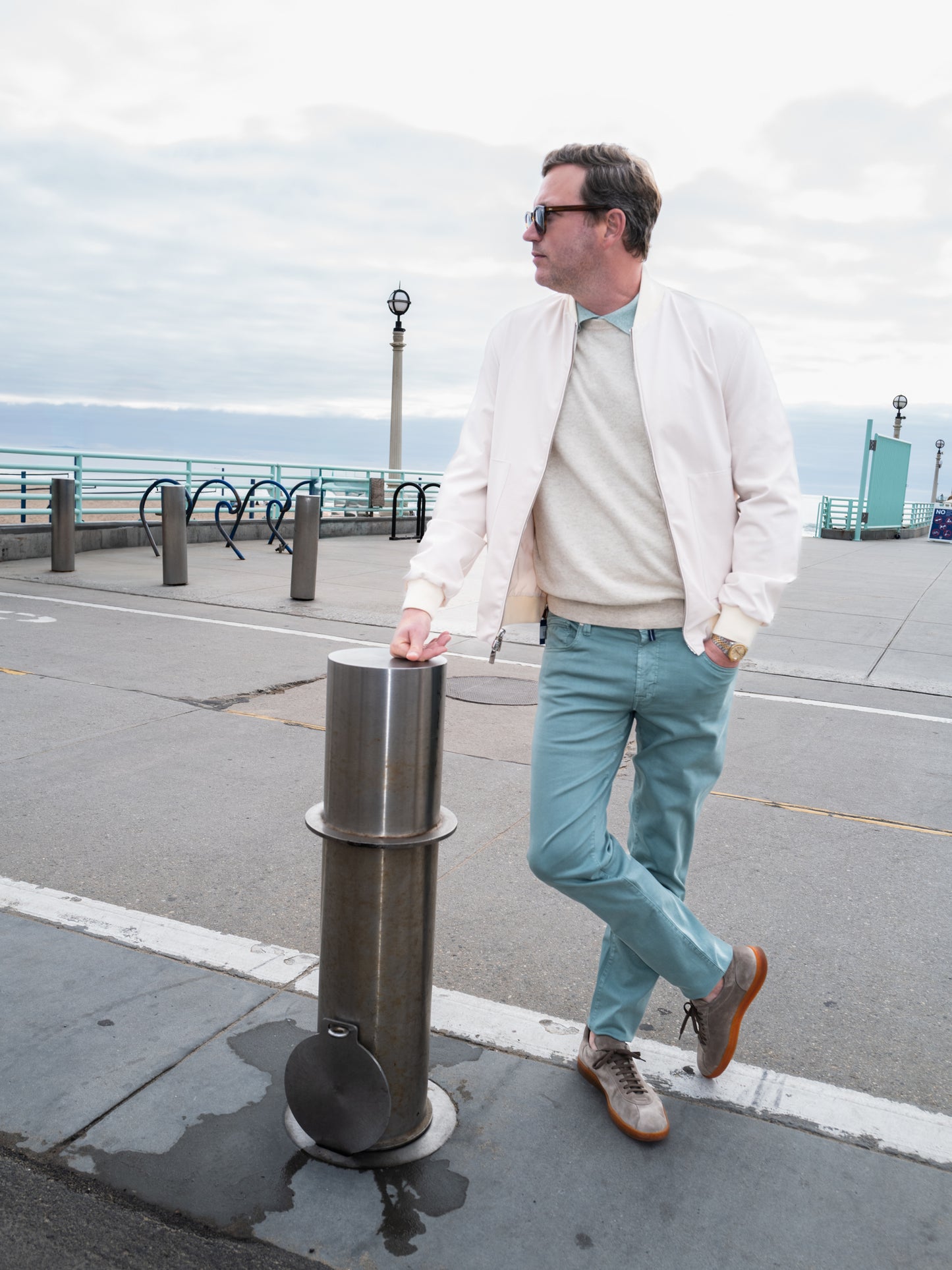 5-Pocket Gabardine Pant - Sage