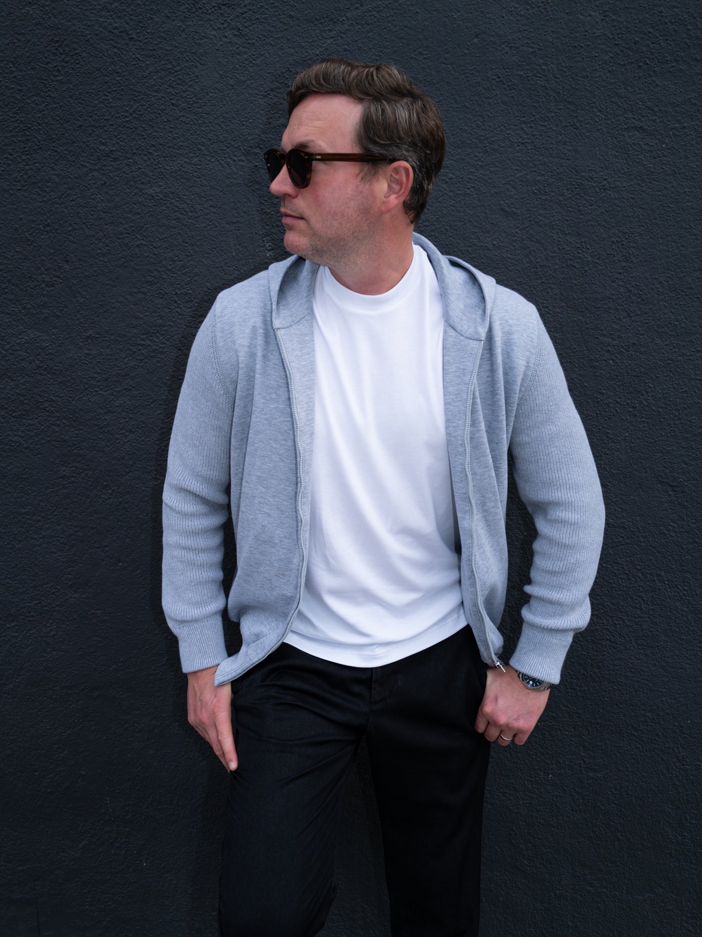 Giubbino Jersey & Knit Sweatshirt - Lt Grey