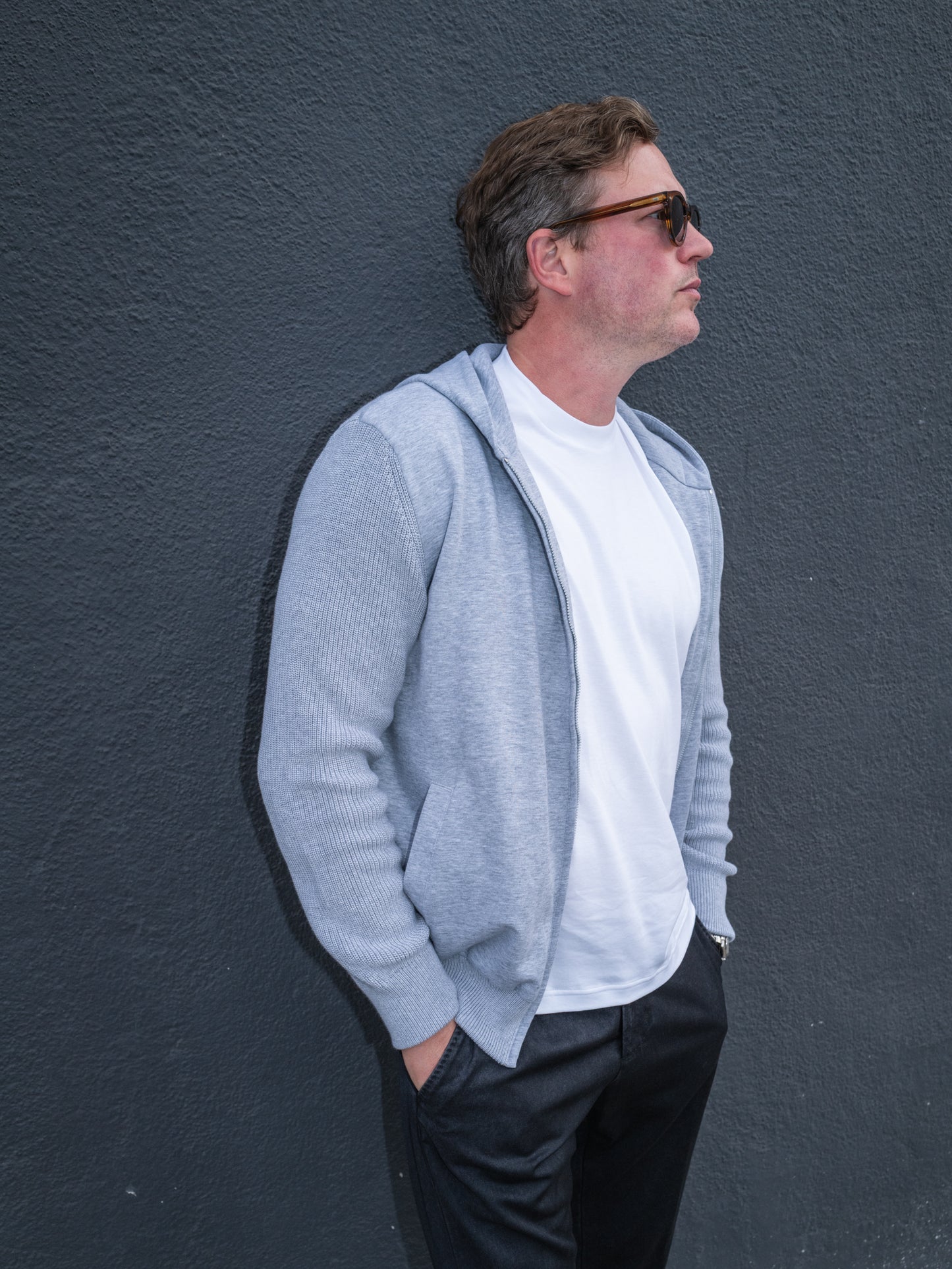 Giubbino Jersey & Knit Sweatshirt - Lt Grey