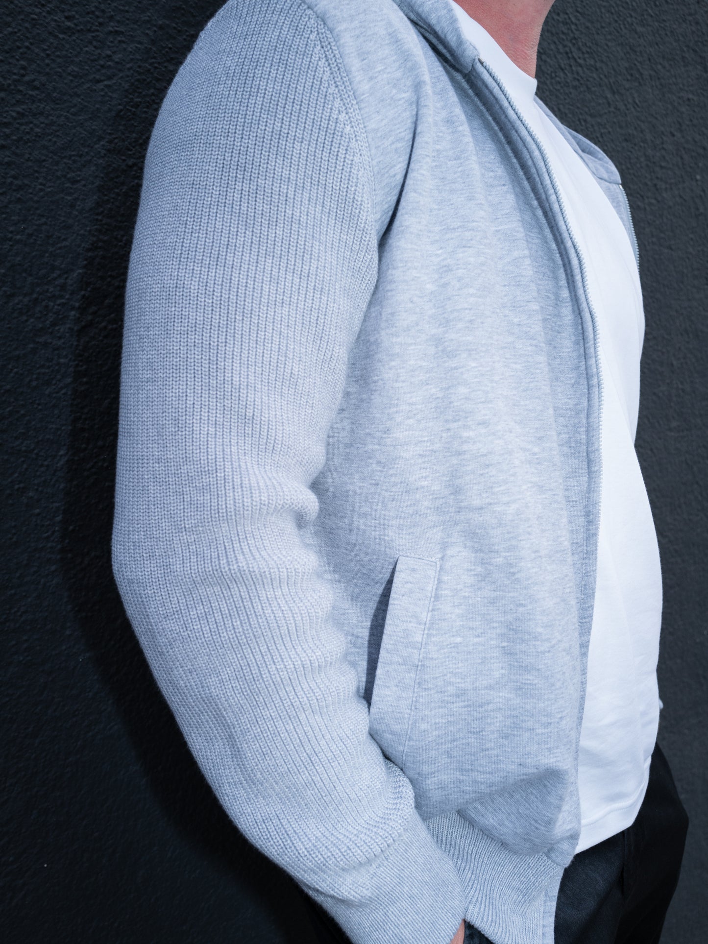 Giubbino Jersey & Knit Sweatshirt - Lt Grey