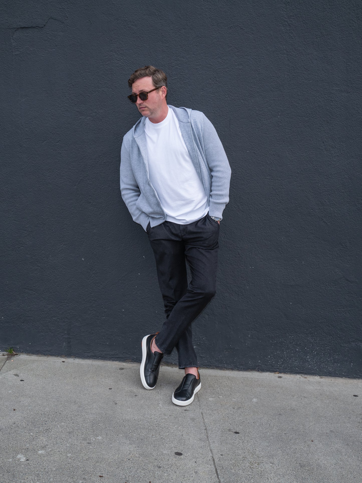 Giubbino Jersey & Knit Sweatshirt - Lt Grey