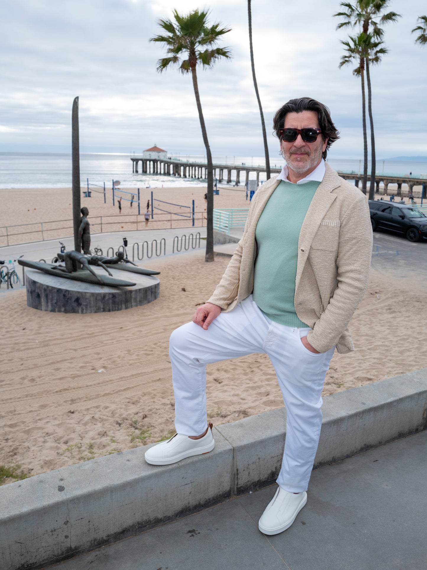 5-Pocket Gabardine Pant - White