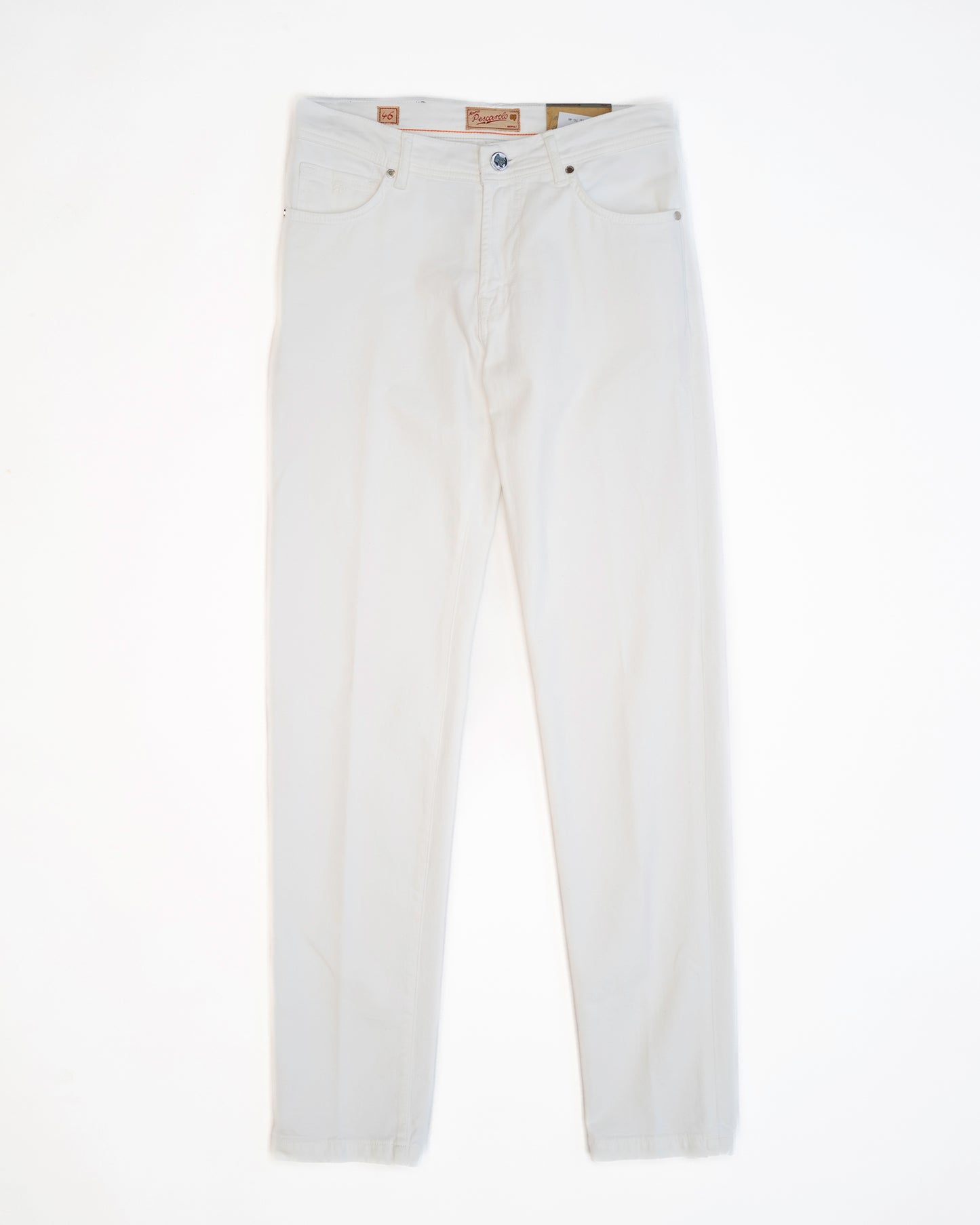 NeranoM - 5 Pocket Cotton/Cashmere Pants - White