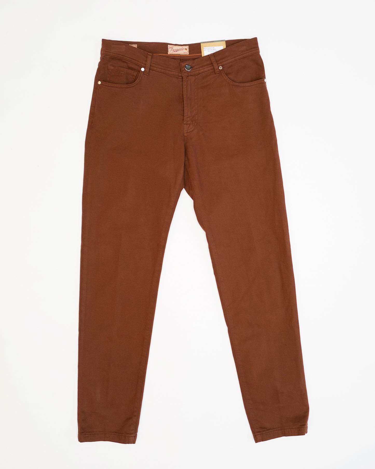NeranoM 5-Pocket Cotton/Cashmere Pants - Rust