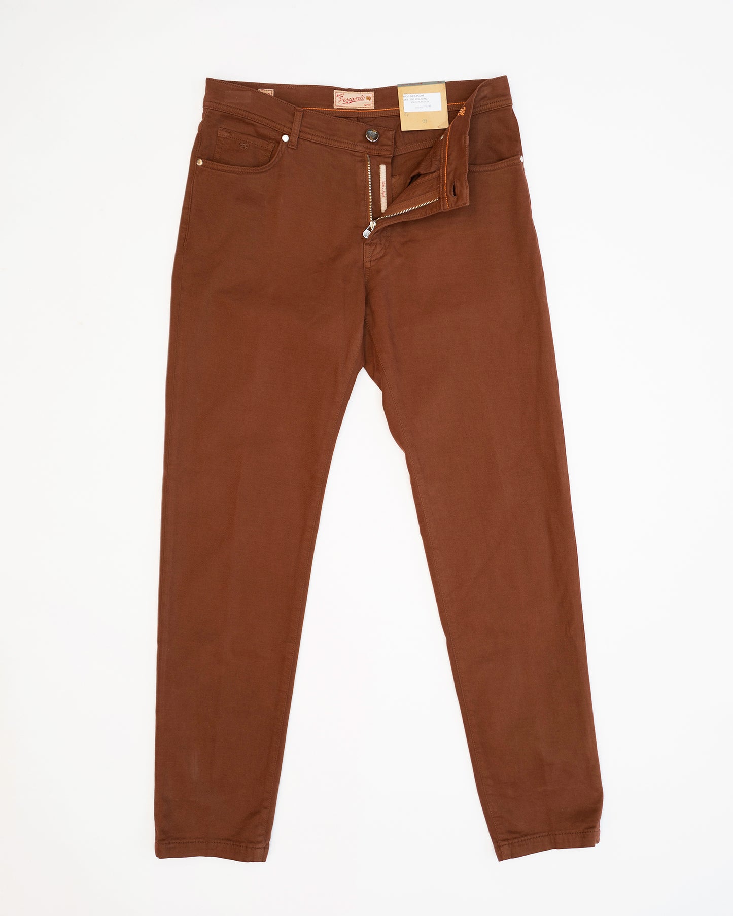 NeranoM 5-Pocket Cotton/Cashmere Pants - Rust