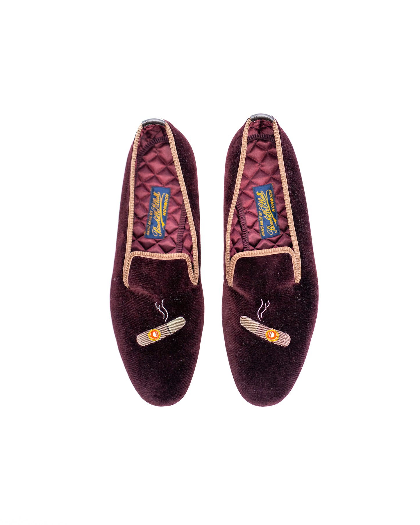 BE 8 - Brown Velvet Albert with Cigar