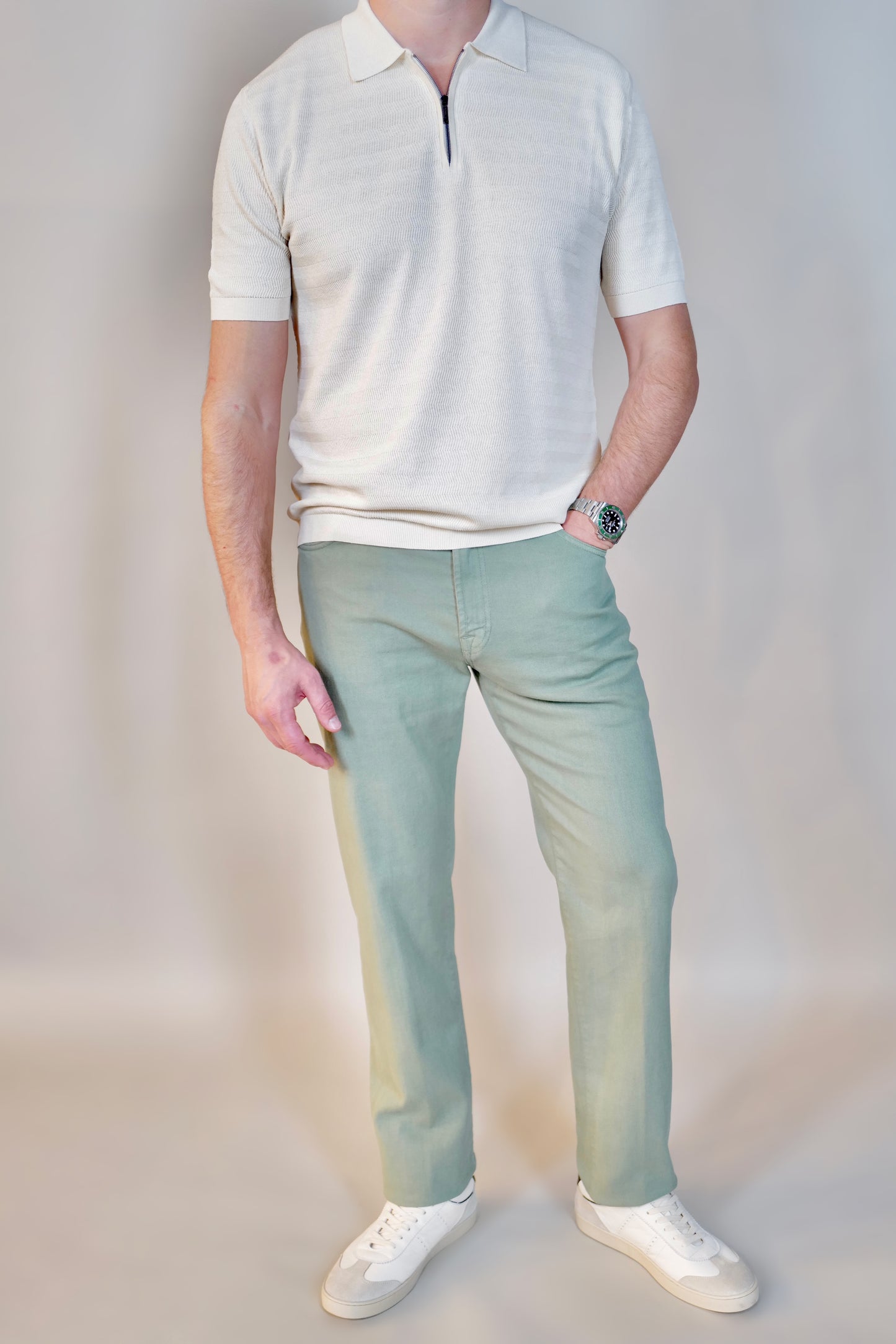 Marco Pescarolo NeranoM Cotton Pant - Pistachio