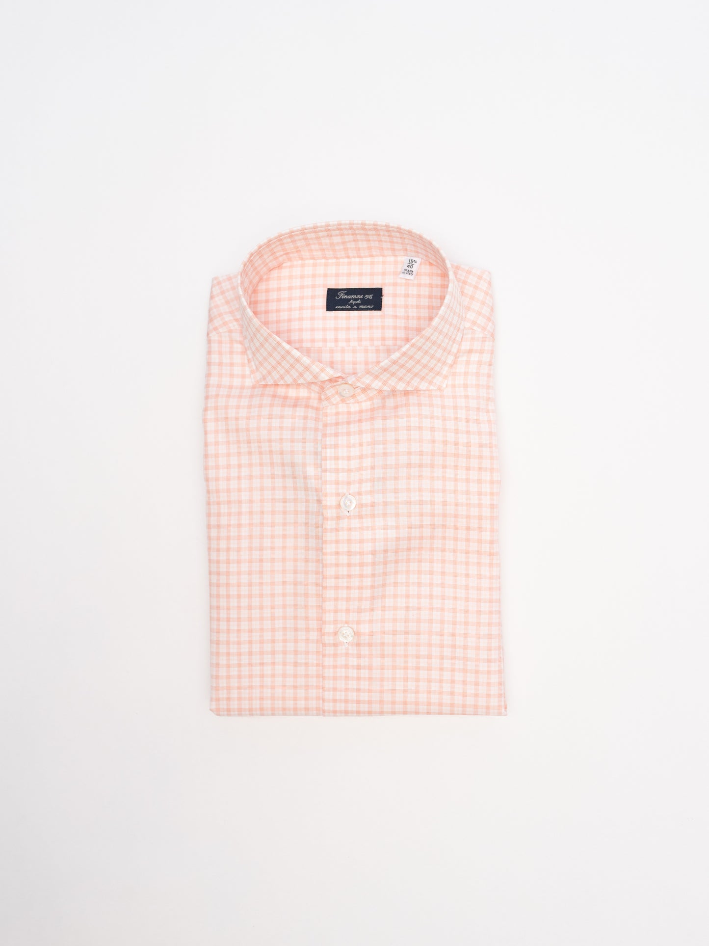 Nicola Dress Shirt - Peach Checks