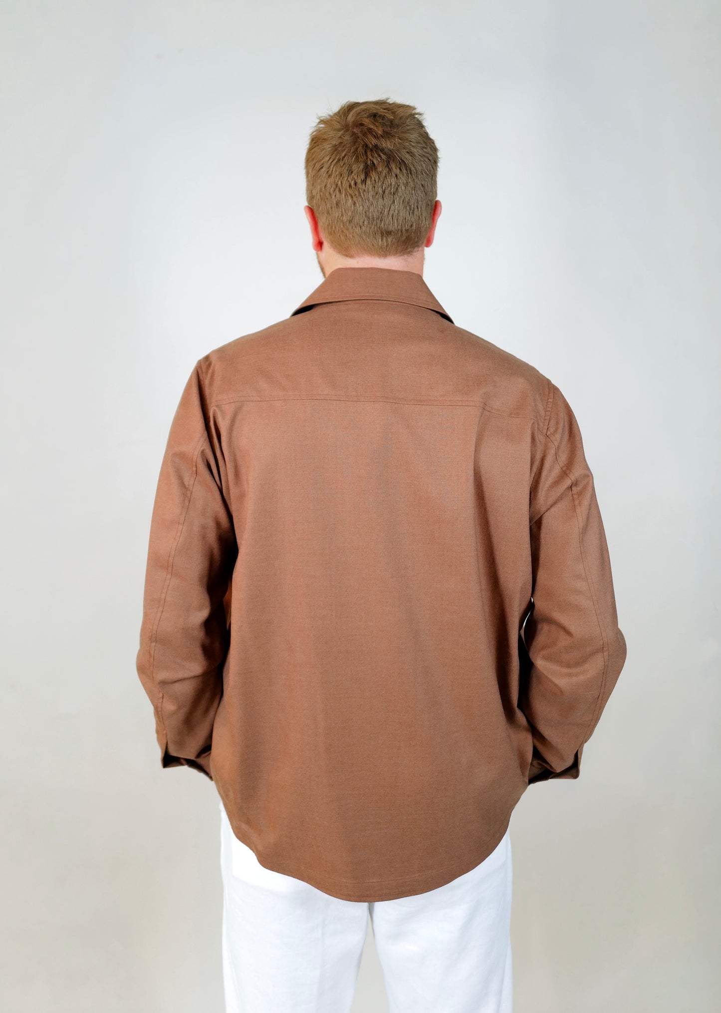 Maurizio Baldassari Cashmere/Silk Overhsirt - Brown