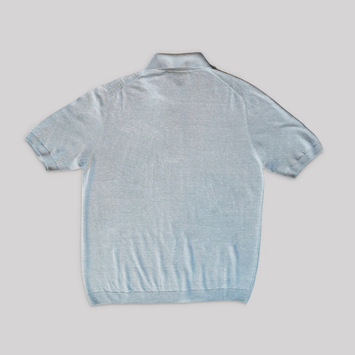 Maurizio Baldassari Front Stitch Polo - Green Iceberg