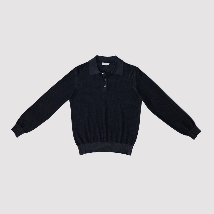 Piacenza Wool/Silk/Cashmere Knit Polo