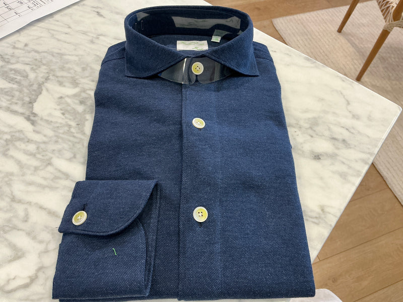 Finamore LS Jersey Button Up