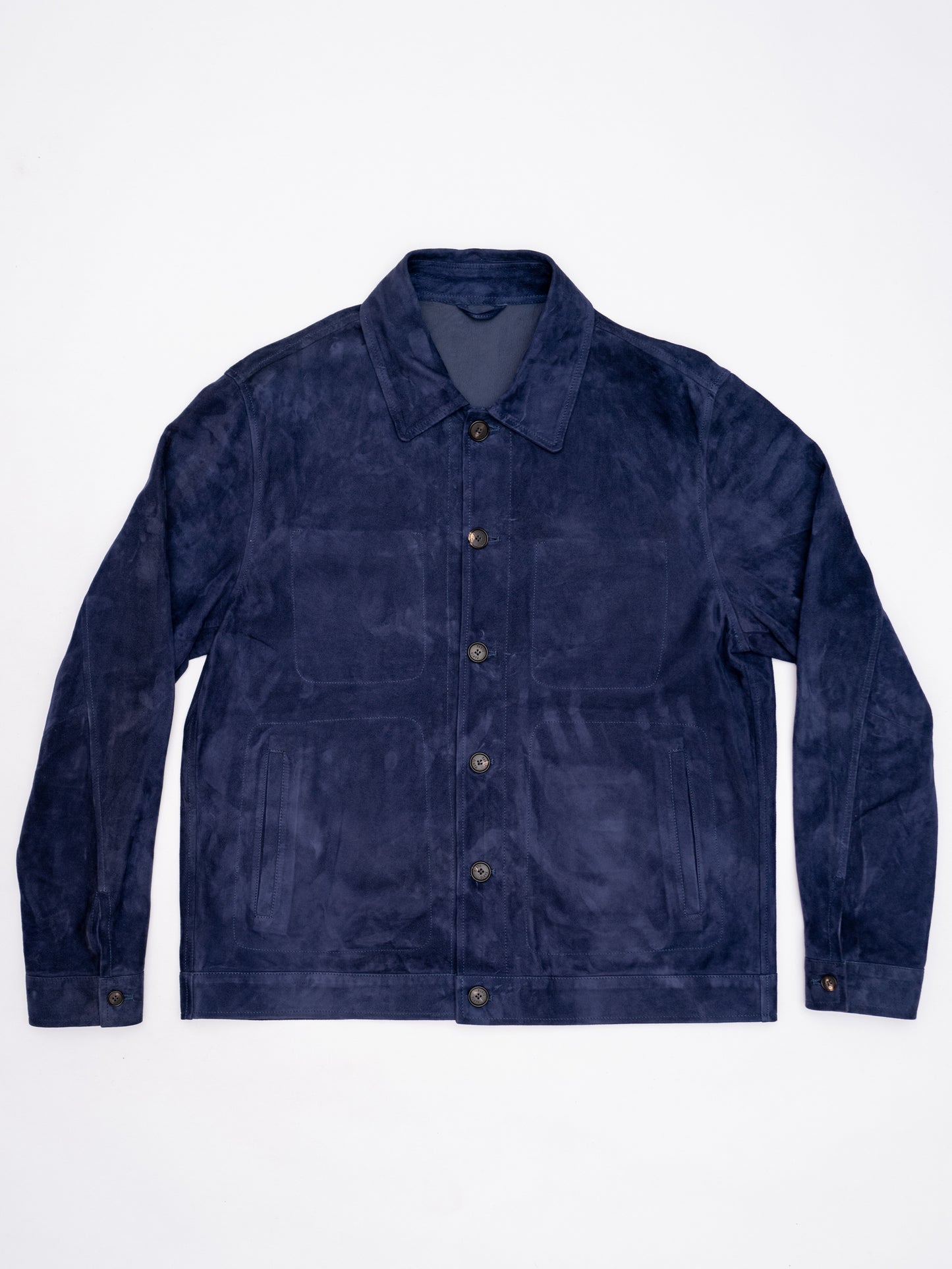 Strozzi Navy Suede Jacket