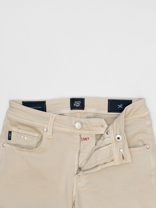 5-Pocket Gabardine Pants - Butter