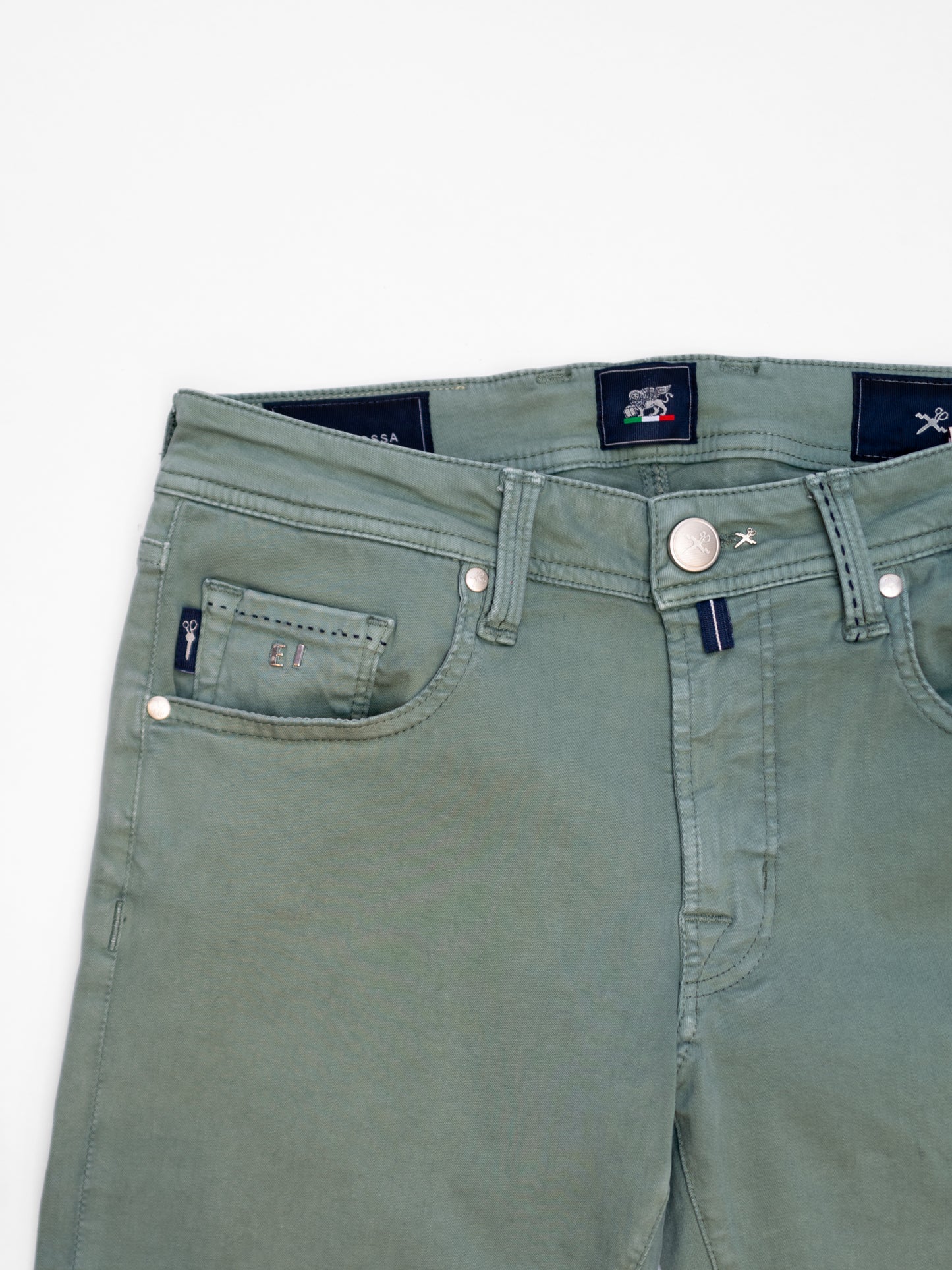 5-Pocket Gabardine Pants - Sage