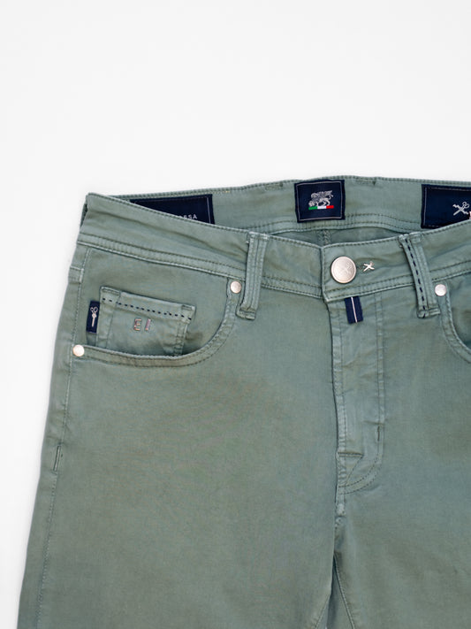 5-Pocket Gabardine Pants - Sage