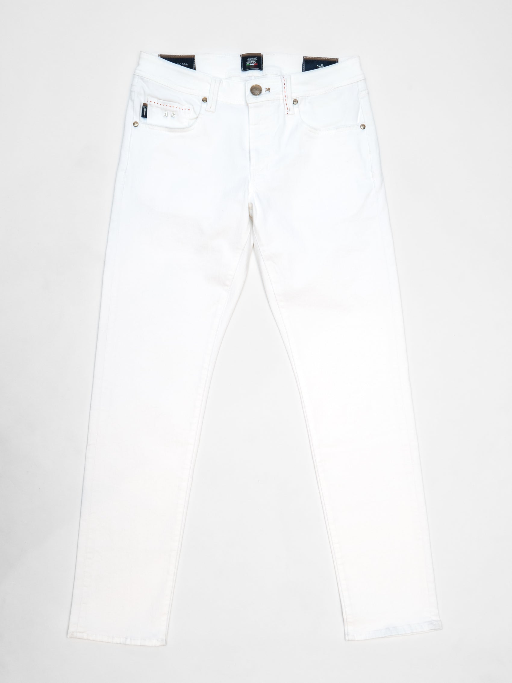 5-Pocket Gabardine Pant - White