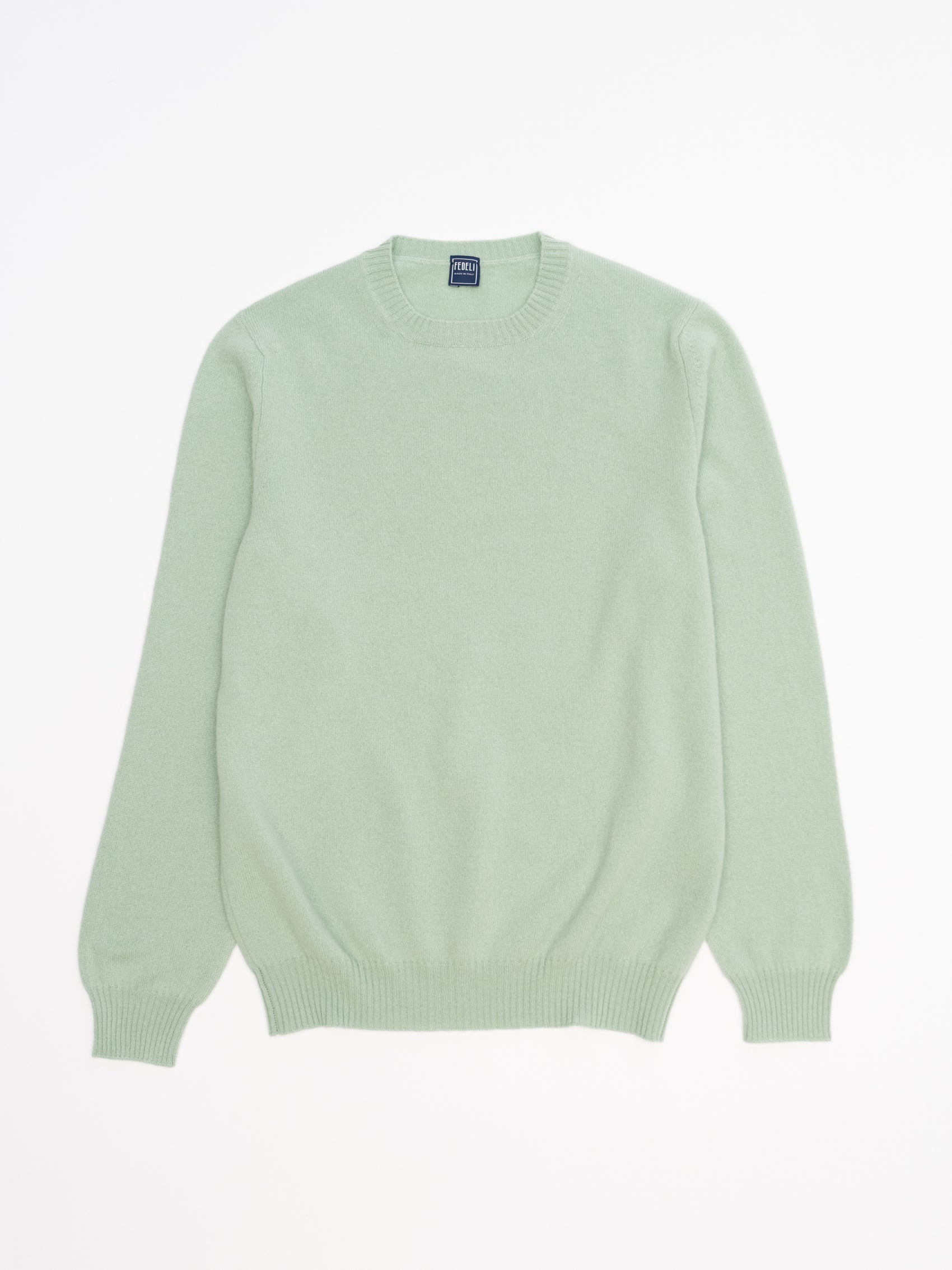 Argentina Persia Cashmere Sweater - Seafoam Green