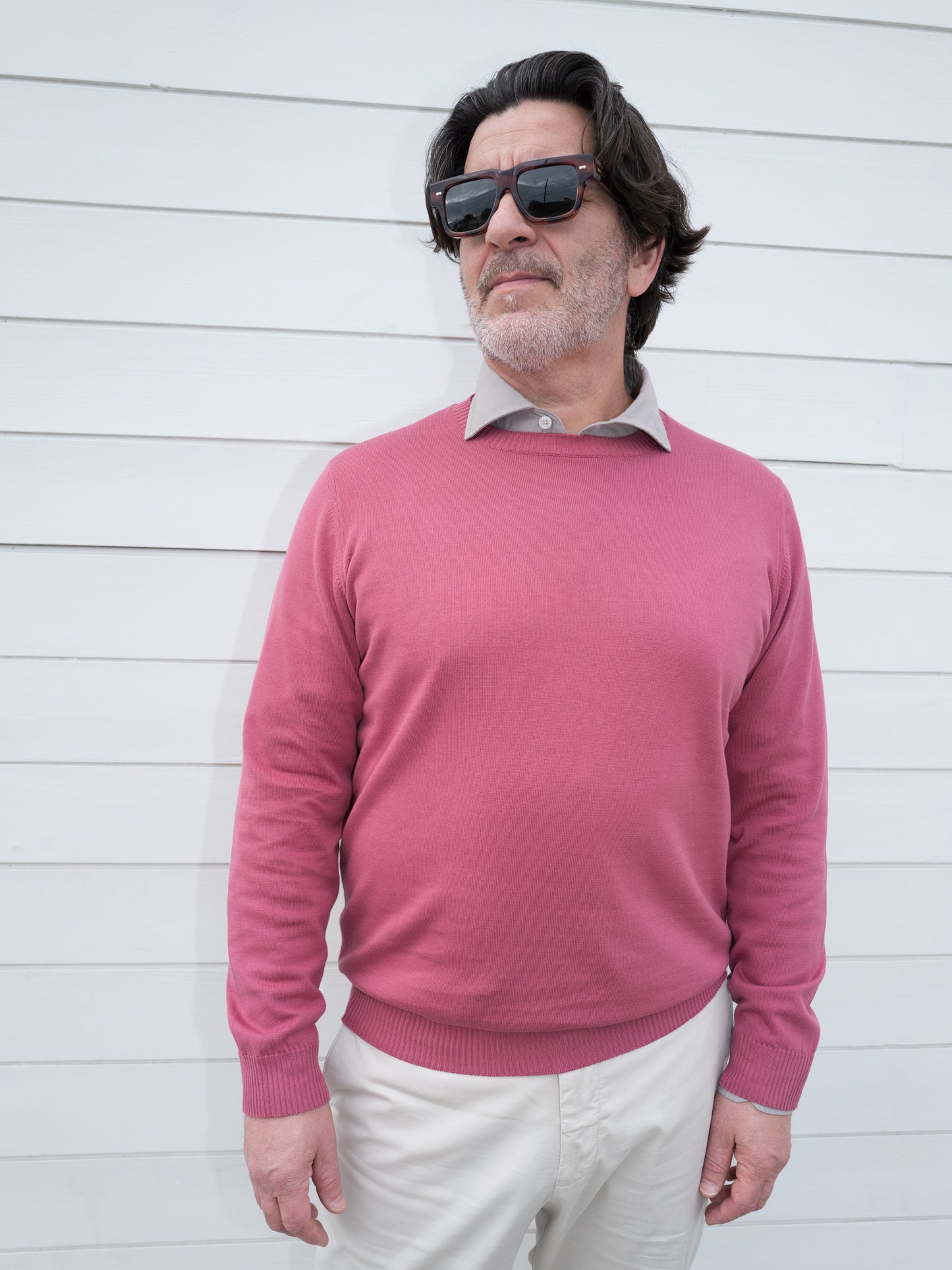 Argentina Light Dusty Sweater - Raspberry