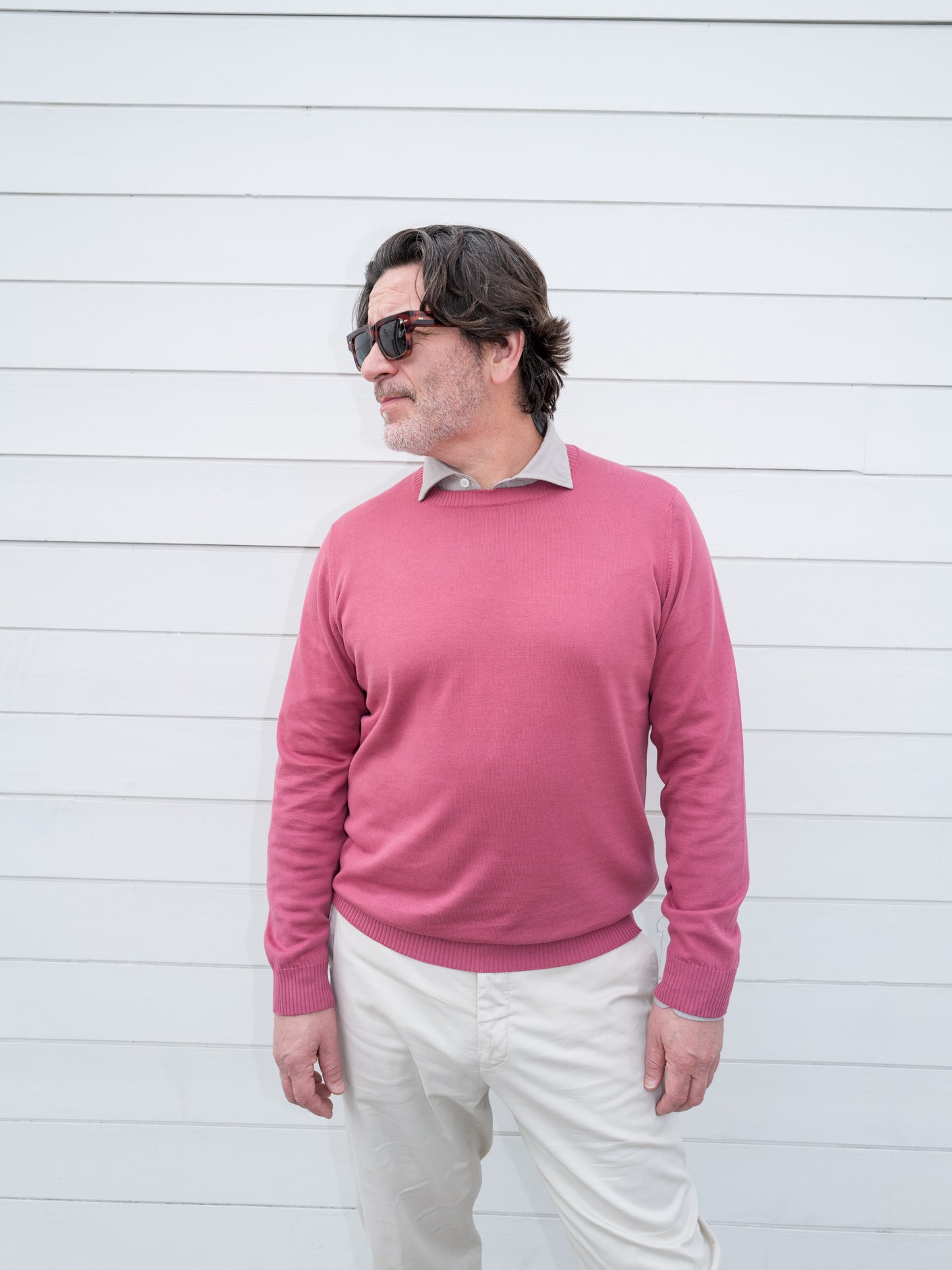 Argentina Light Dusty Sweater - Raspberry