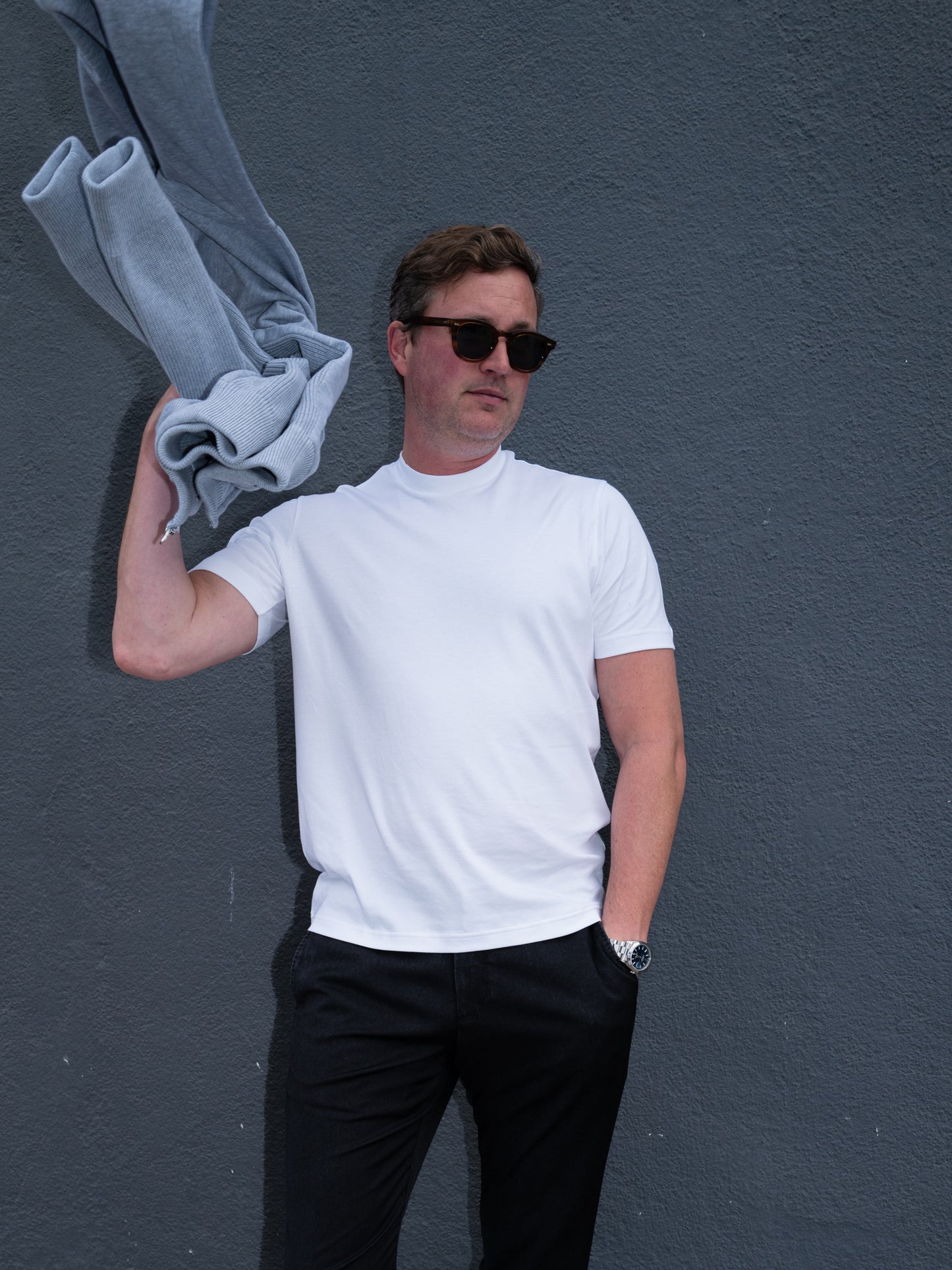 Eli Super 60 Crew Neck T - Blanco
