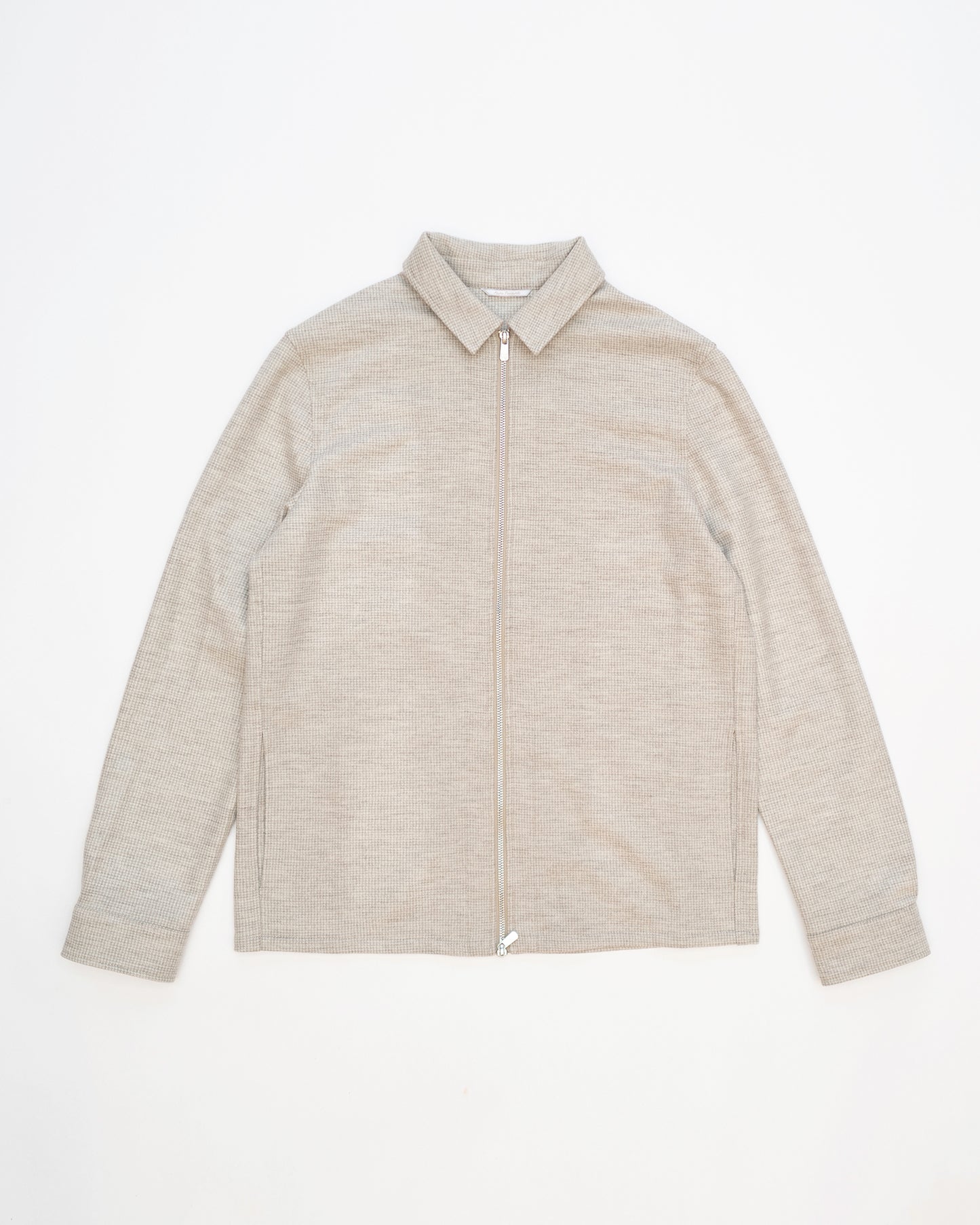 Avi Bomber Jacket - Taupe Houndstooth