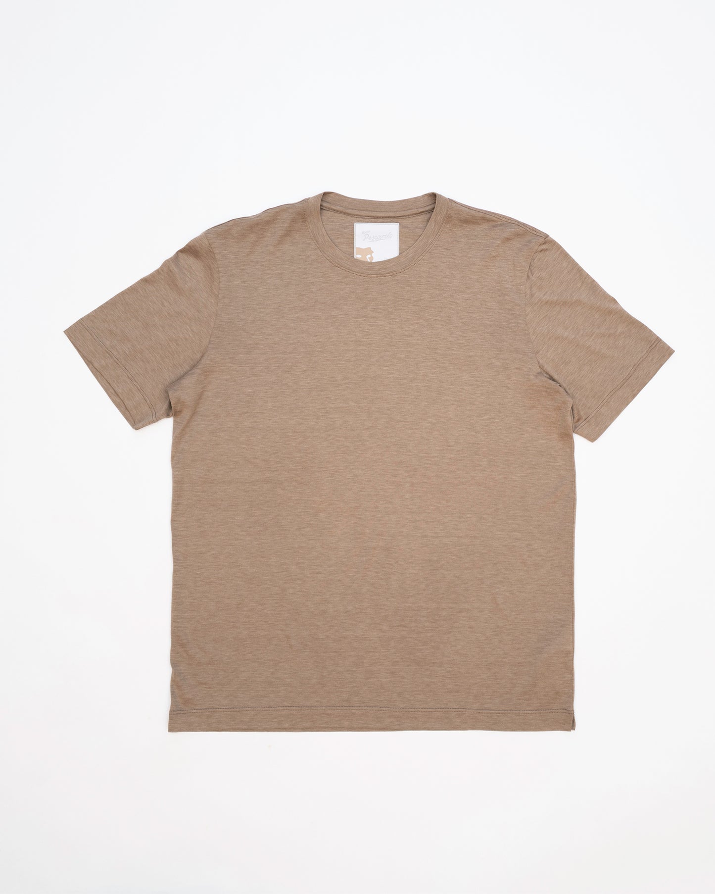 James Silk Blend T-Shirt - Beige