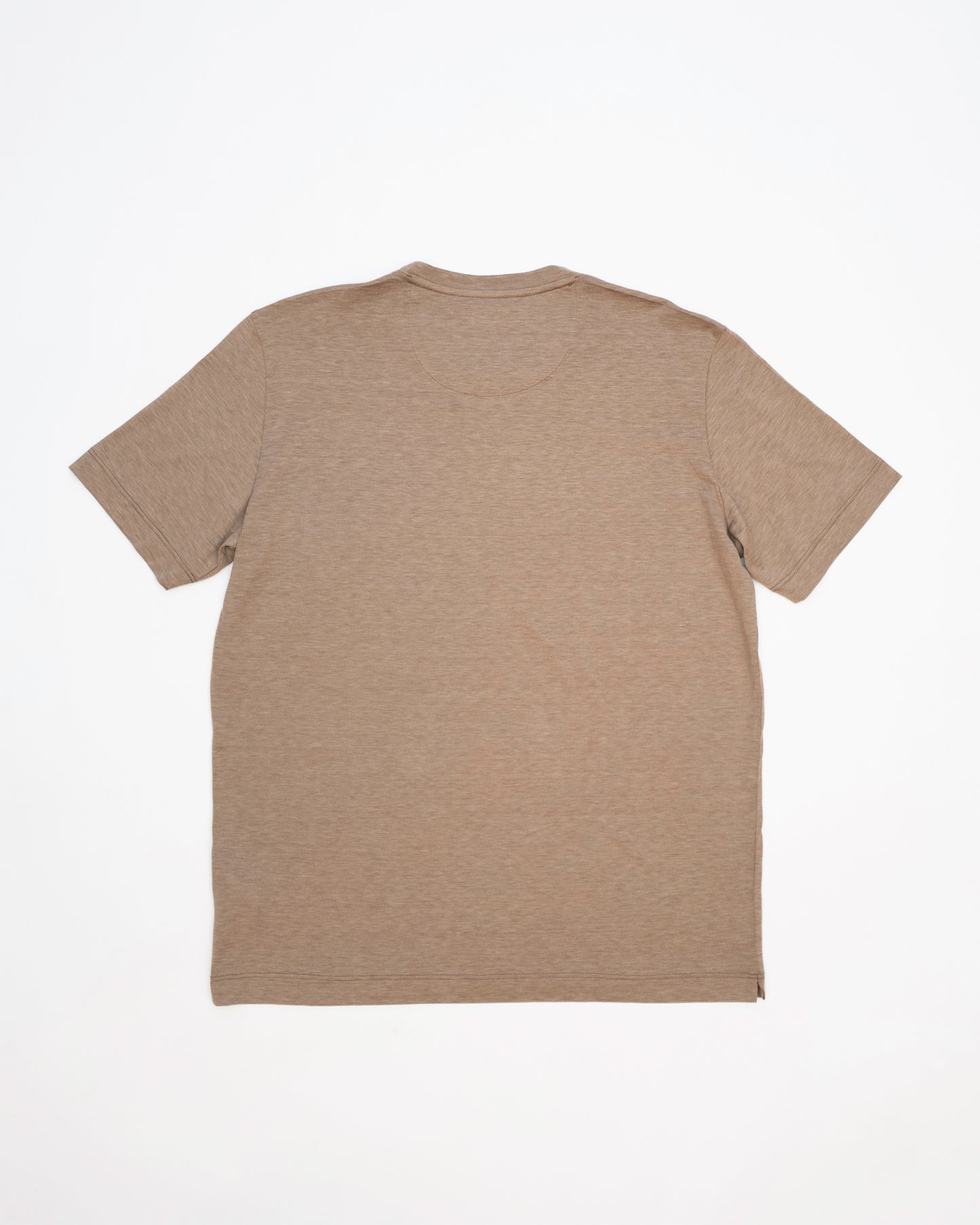 James Silk Blend T-Shirt - Beige