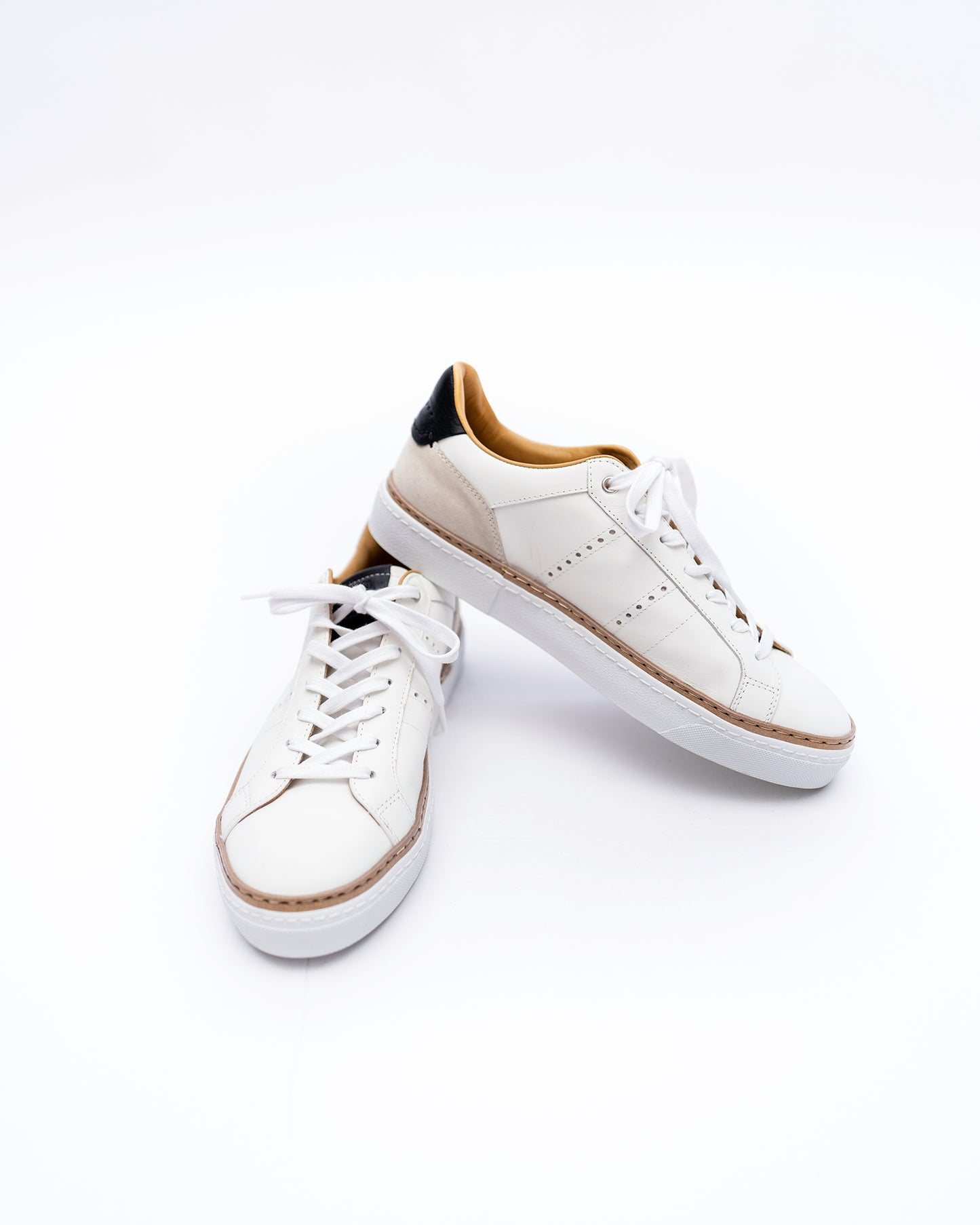 Ava White Leather Sneaker