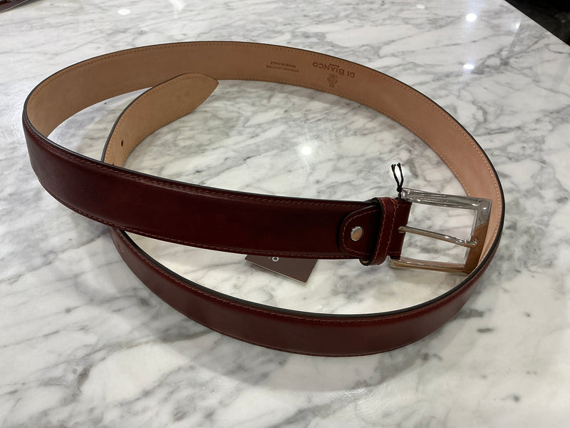 Di Bianco Adjustable Leather Belt Marmo