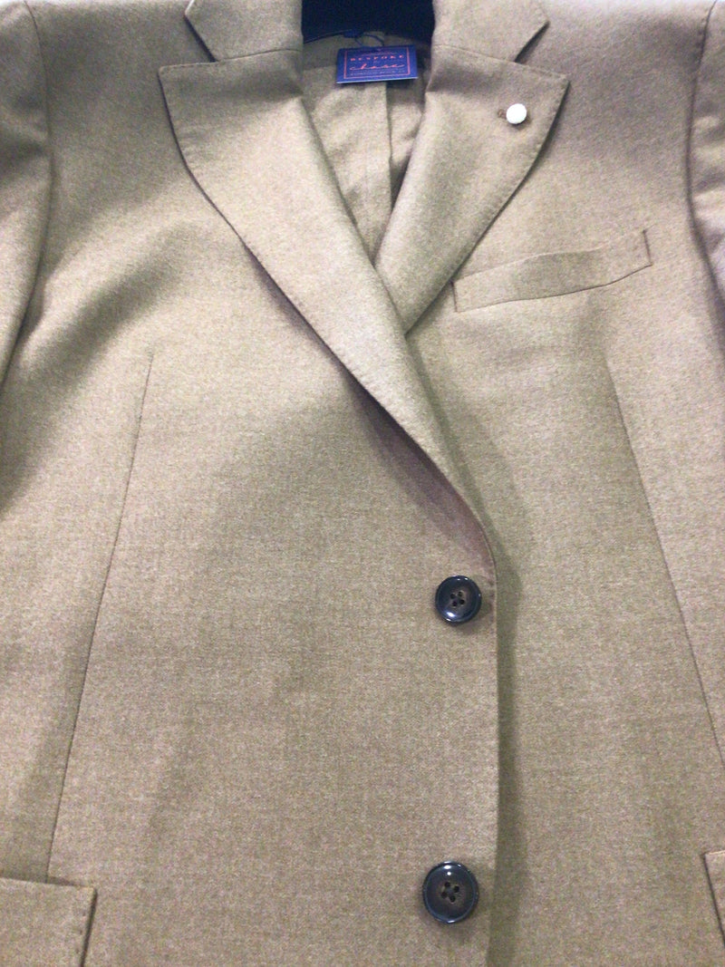 Luigi Bianchi Solid Camel Sportcoat