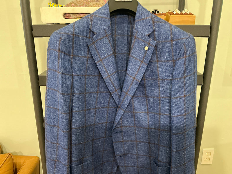 Luigi Bianchi Windowpane Sport Coat