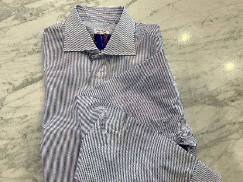 Borriello LS Stripe Button Up Dress Shirt