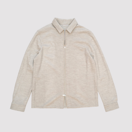 Avi Bomber Jacket - Taupe Houndstooth