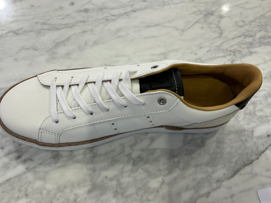 Ava White Leather Sneaker
