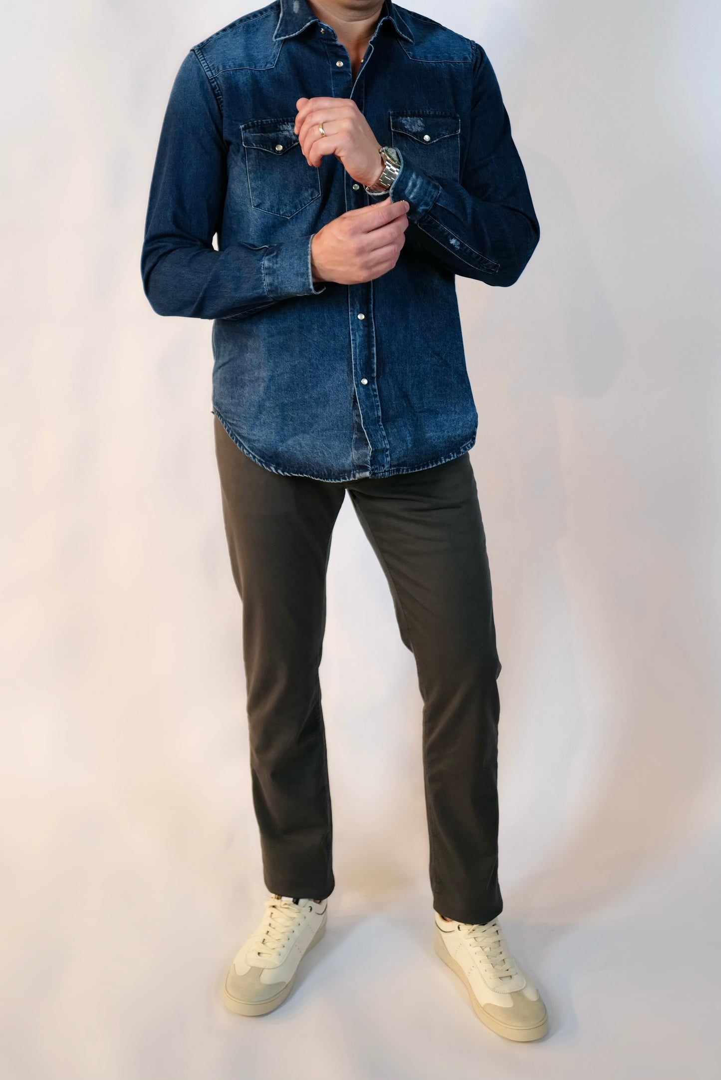 Texas Distressed Denim Shirt