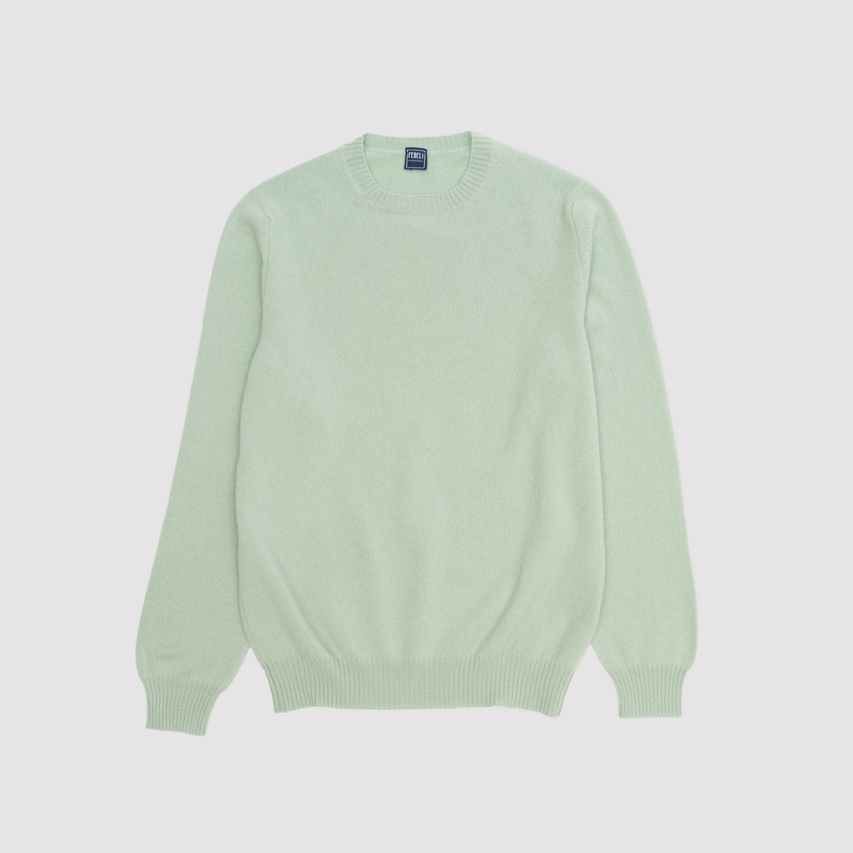 Argentina Persia Cashmere Sweater - Seafoam Green