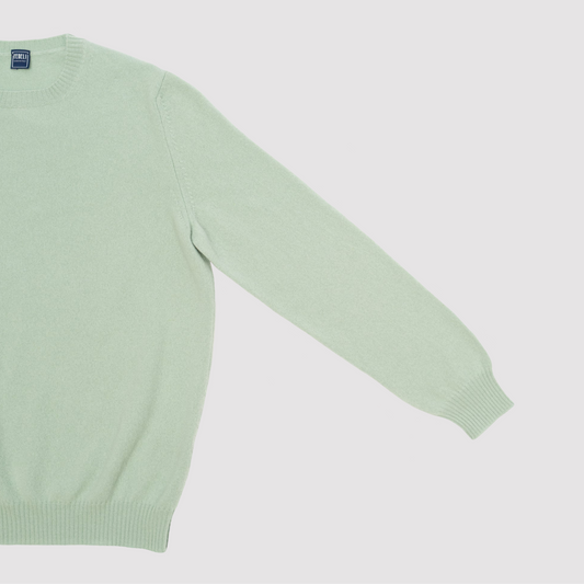 Argentina Persia Cashmere Sweater - Seafoam Green