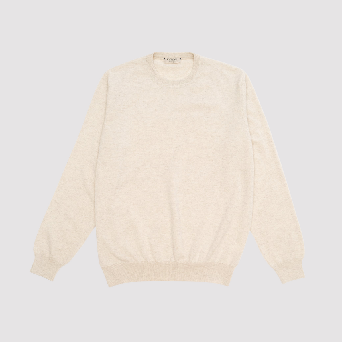 Cashmere Crew Neck Sweater - Natural
