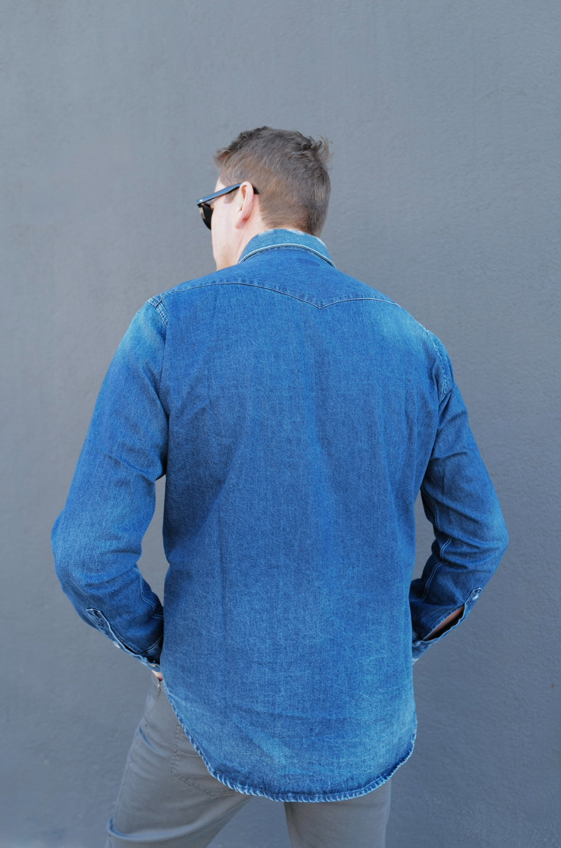 Texas Distressed Denim Shirt