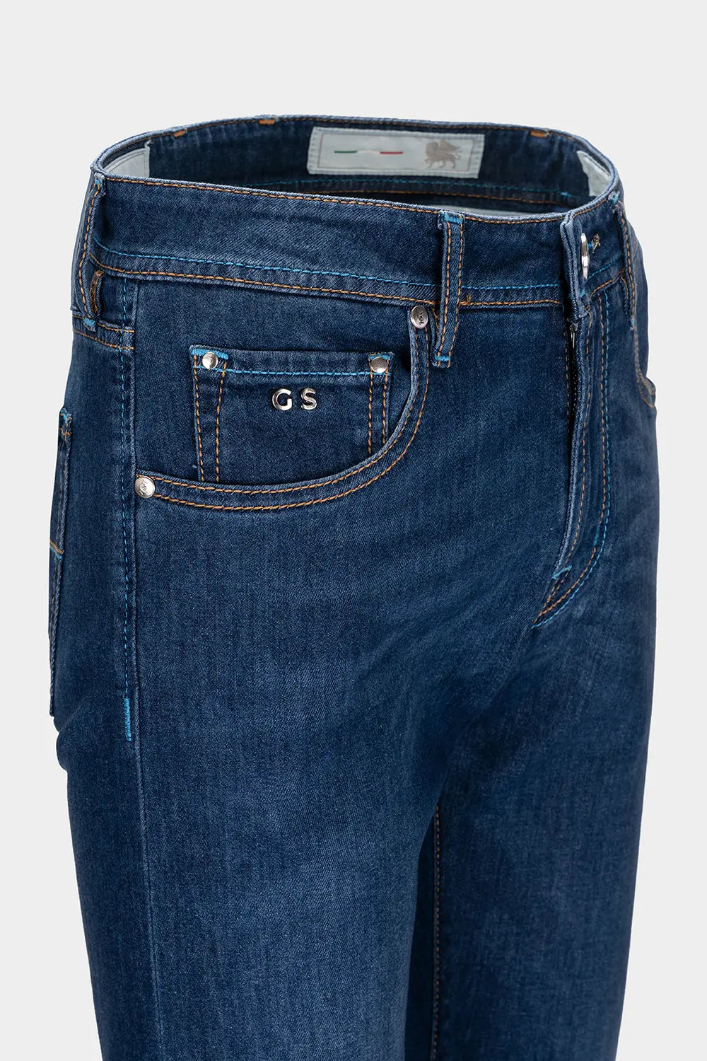5-Pocket Gabardine Pant - Blue Denim