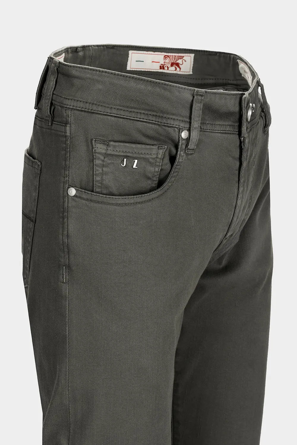 5-Pocket Garbadine Pant - Steel