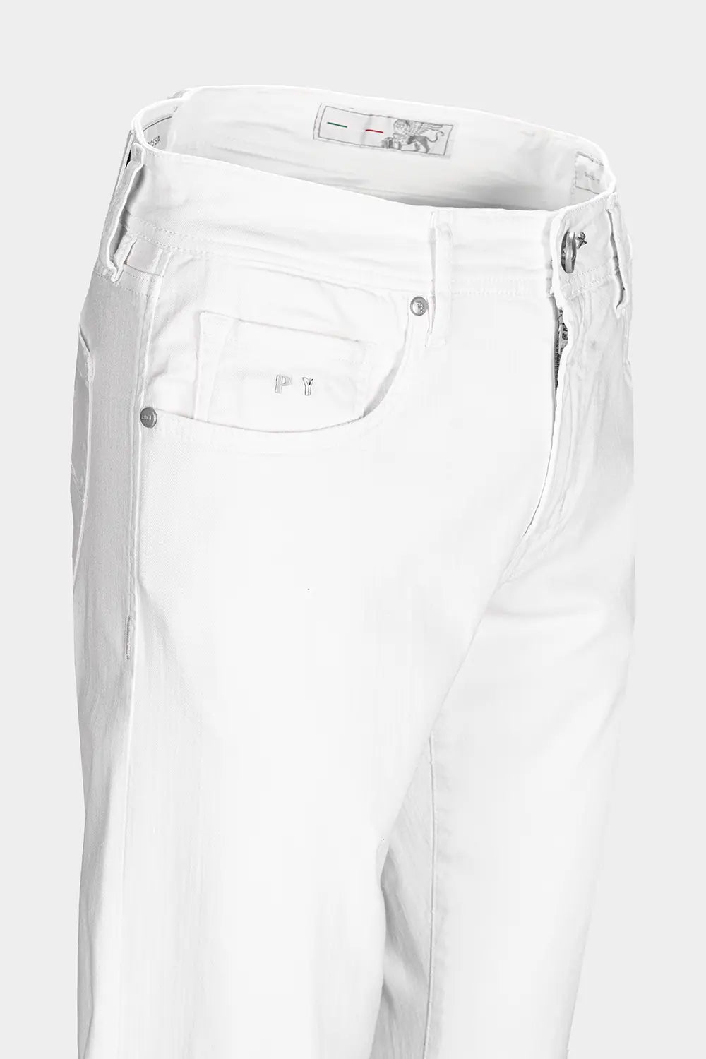 5-Pocket Gabardine Pant - White