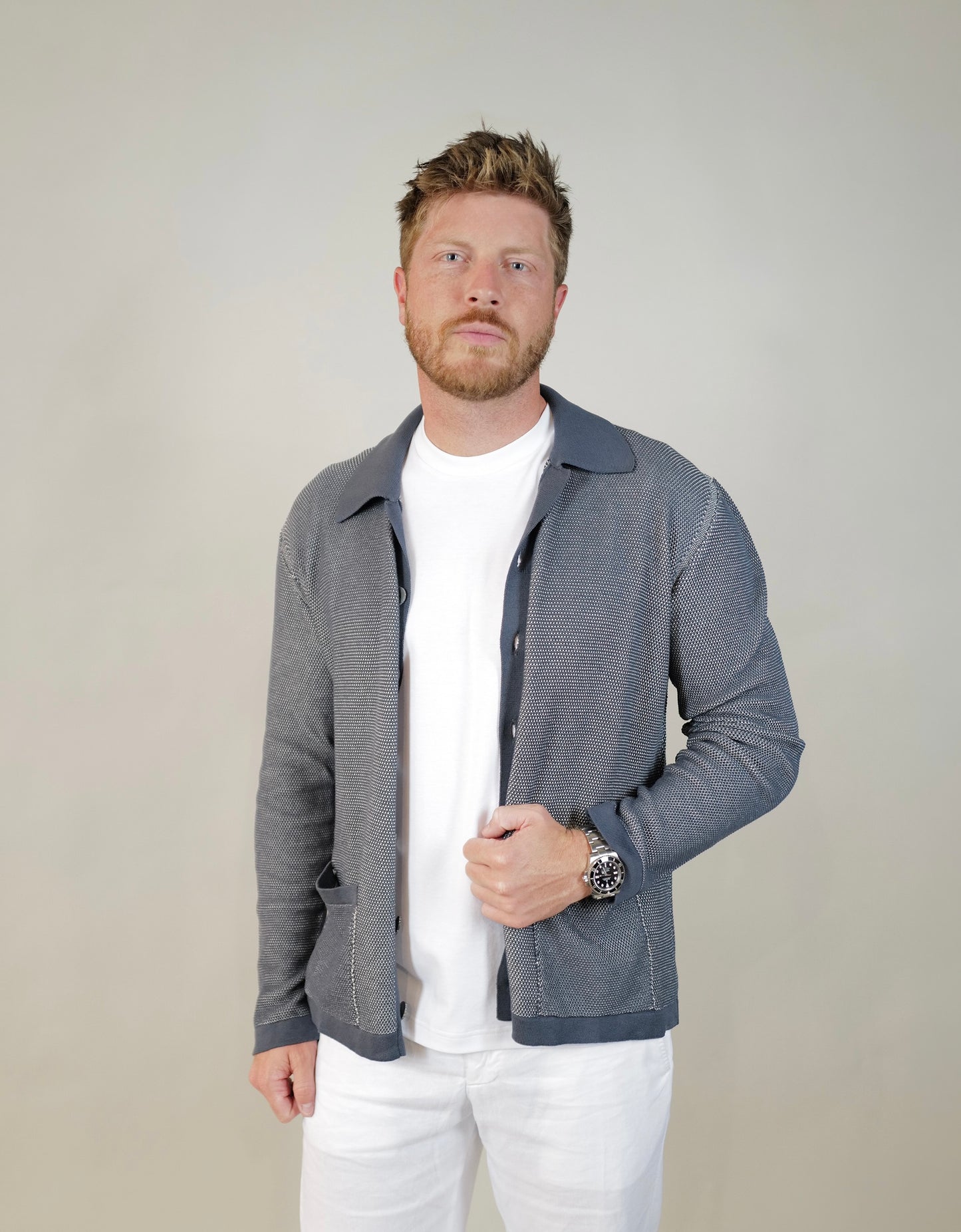 Piacenza L/S Button Down Sweater