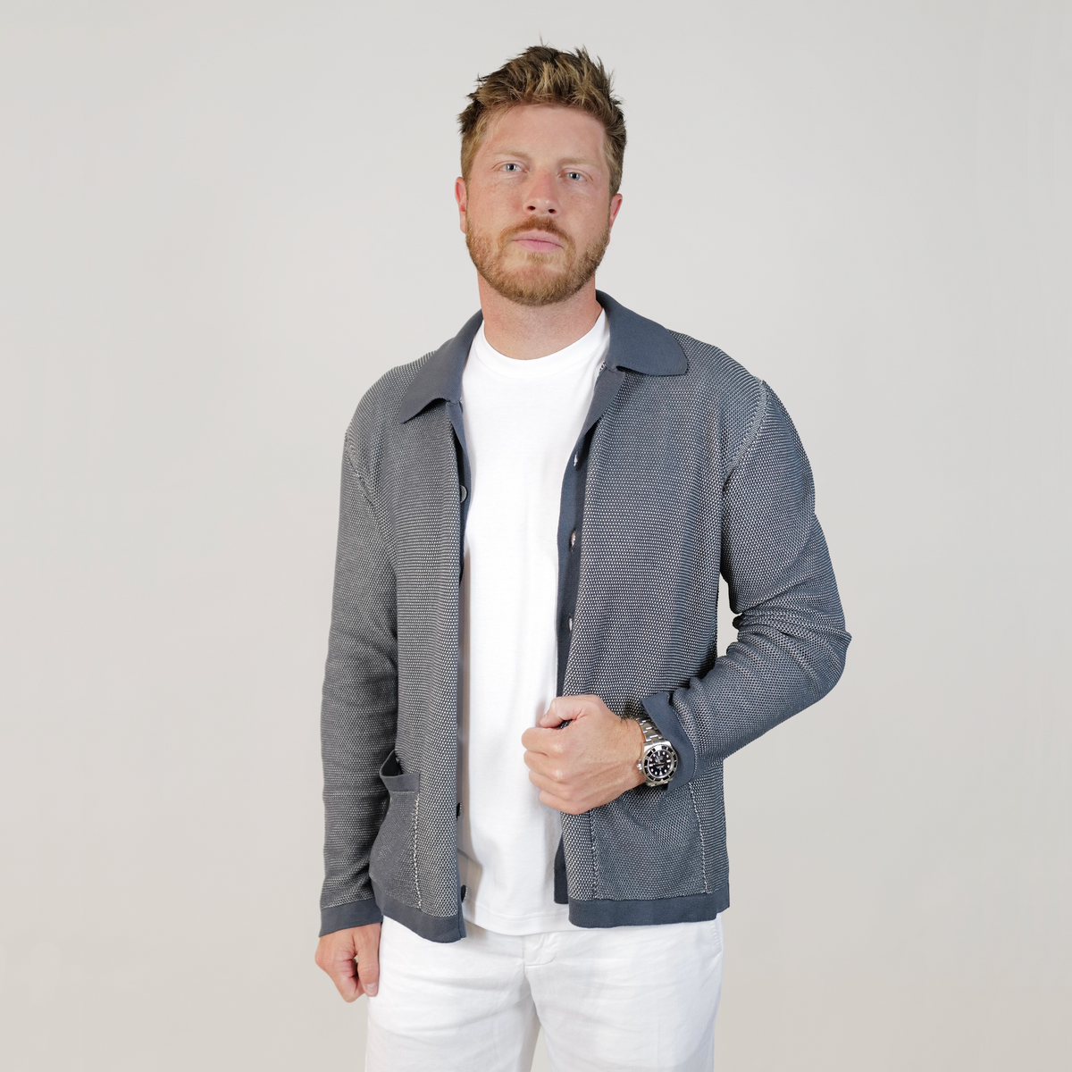 Piacenza L/S Button Down Sweater