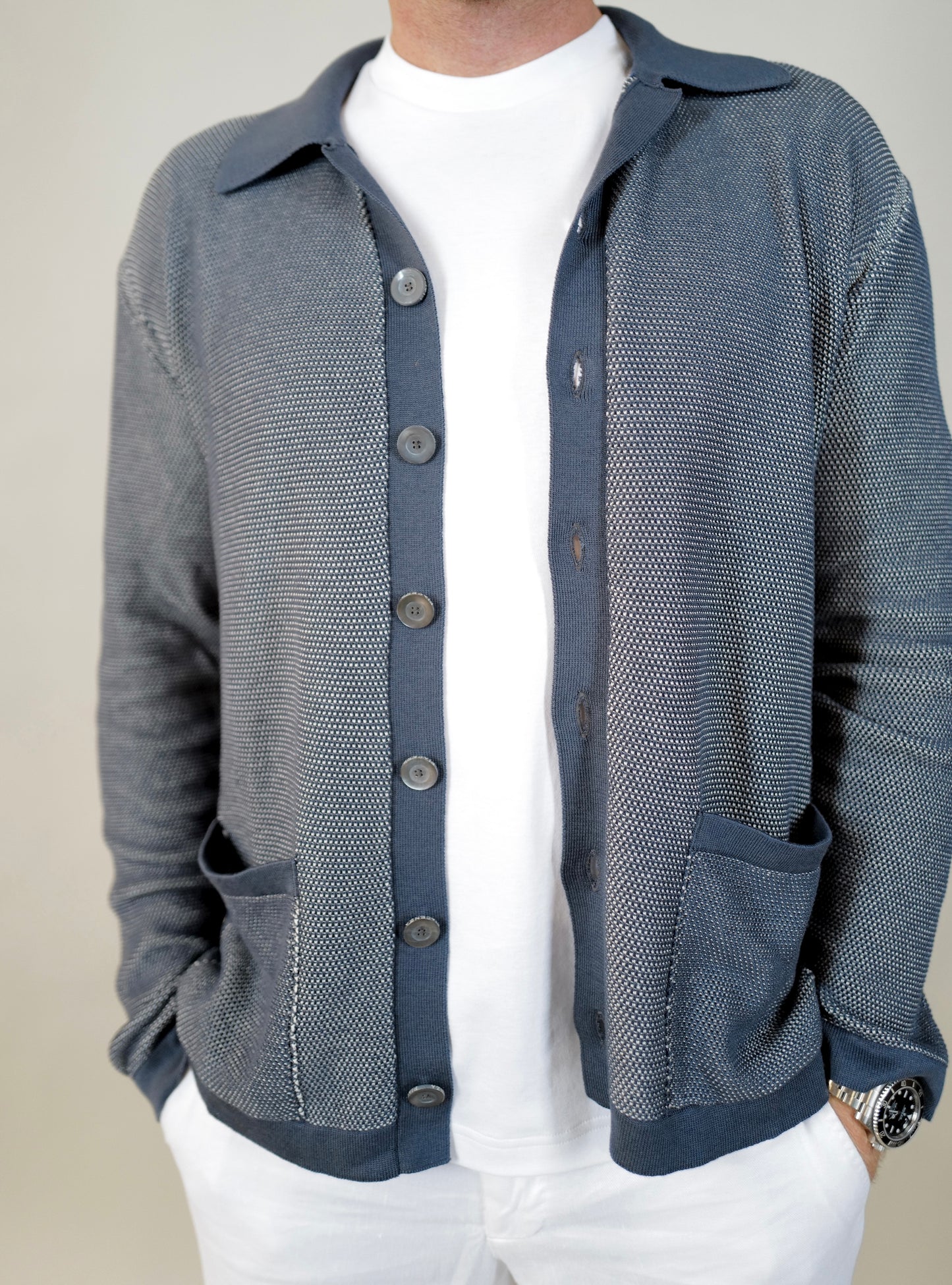 Piacenza L/S Button Down Sweater