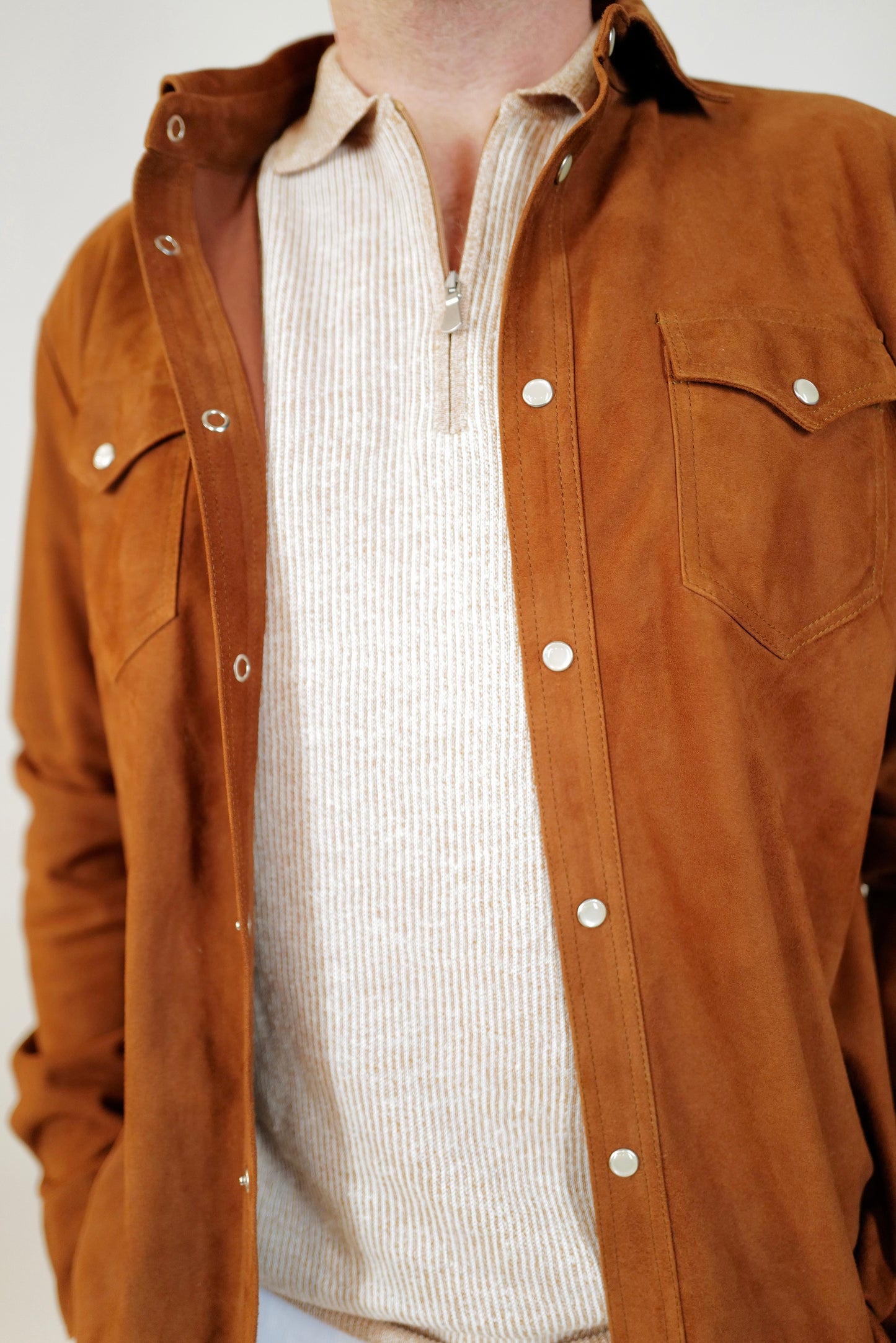 Maurizio Baldassari Suede Overshirt