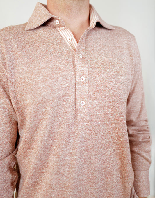 Fioroni L/S Knit Linen Polo