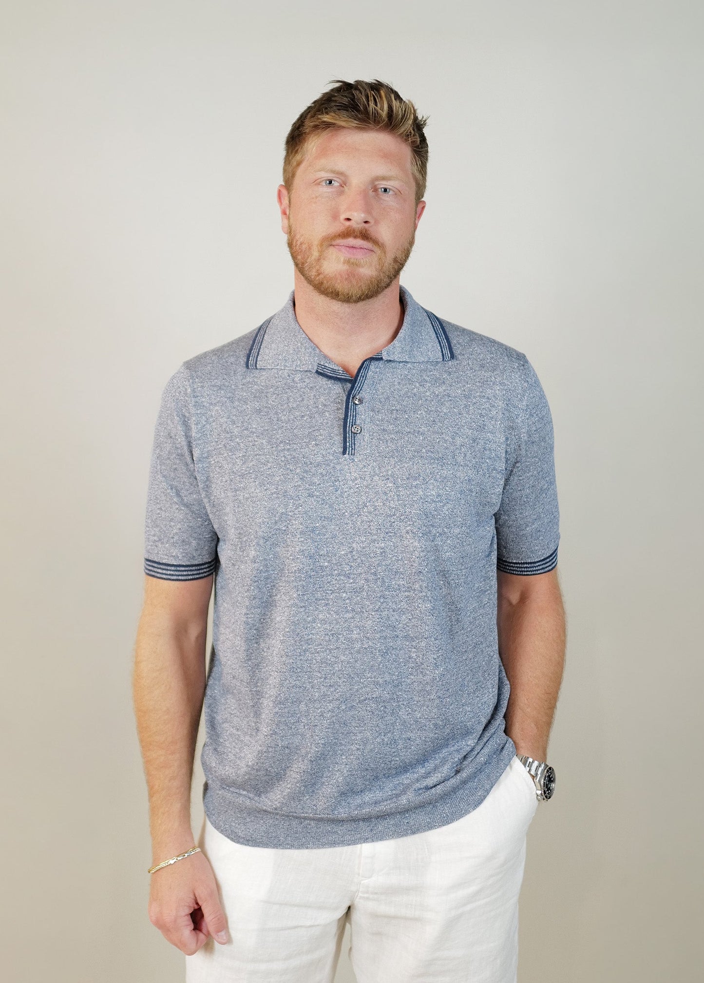 Fioroni S/S Linen Polo